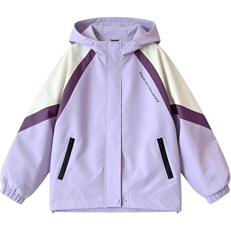 SHIBU Cjd1109 Трехцветный Пэчворк Ветровка Изображение Цвет Kids Туристическая Одежда - изображение 1