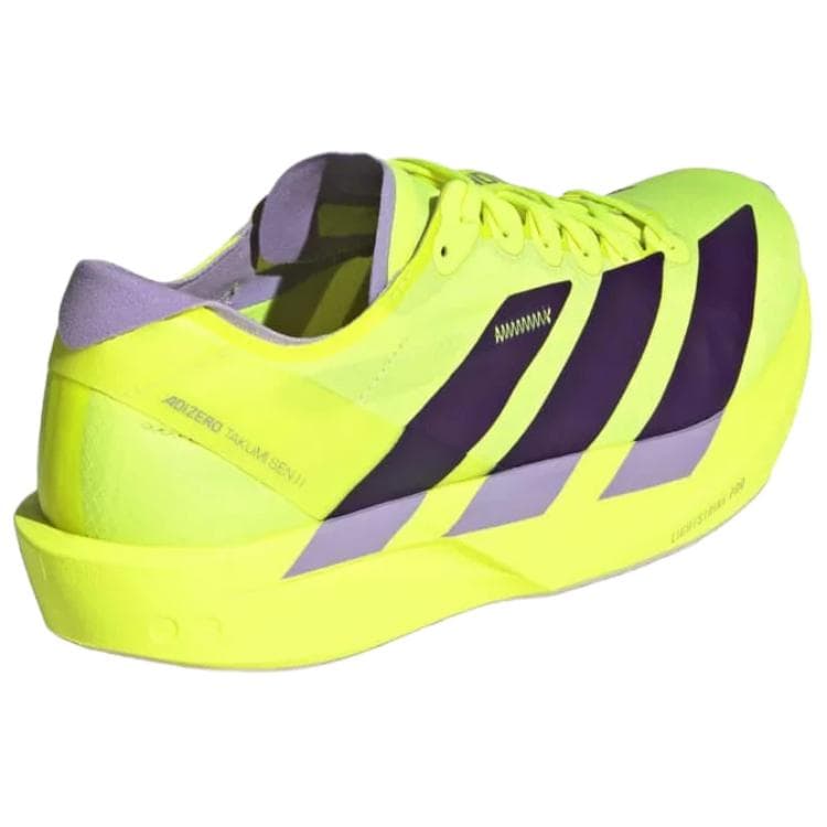 Кроссовки для бега Adidas Adizero Takumi Sen 11 Беговые кроссовки Низкий Топ Желтый X Черный Женские - изображение 4