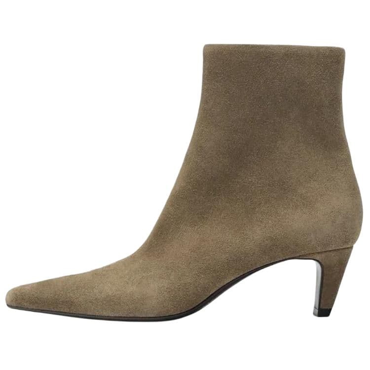 Сапоги zara Ботильоны Тауповый Женские - изображение 1