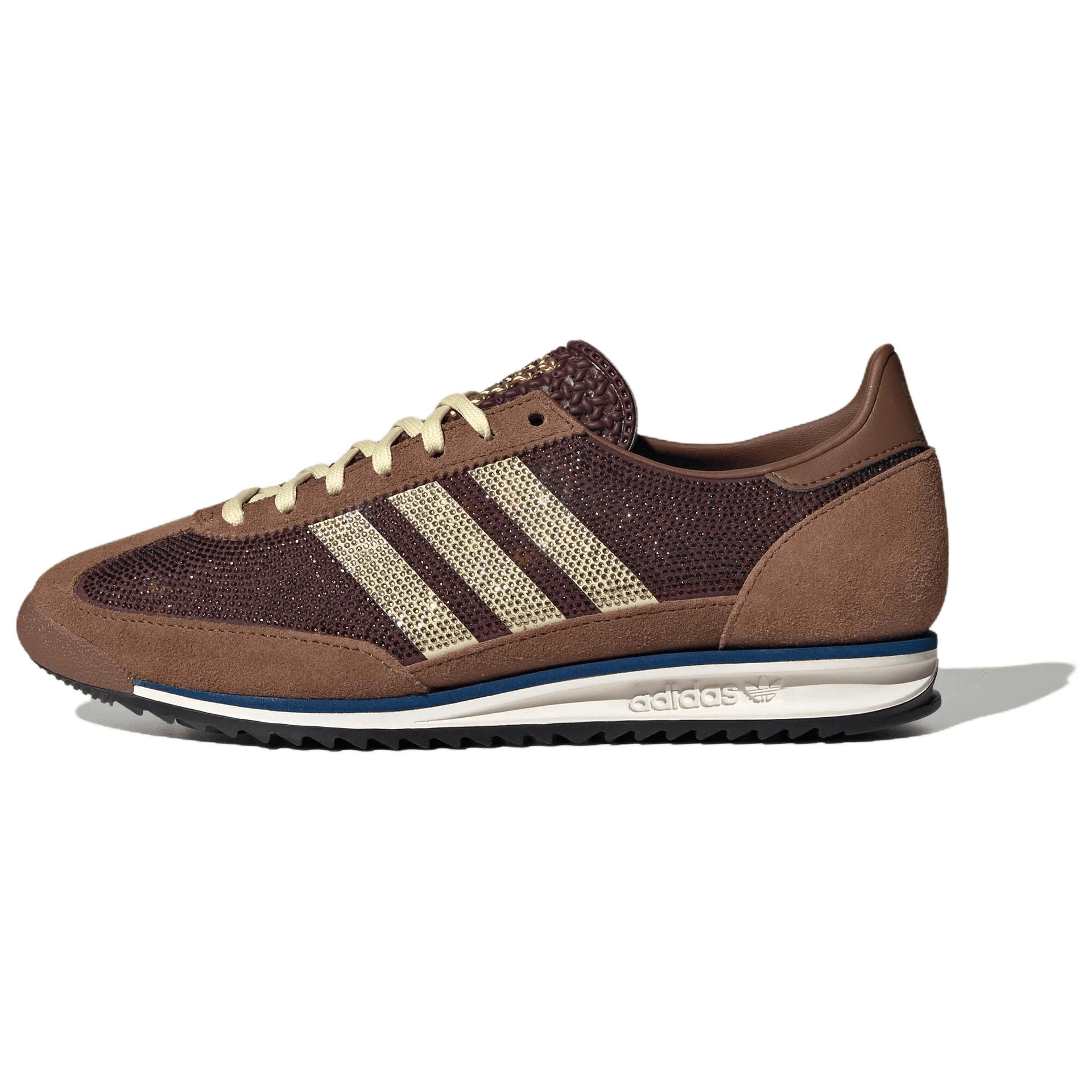 Кроссовки Adidas Originals SL 72 OG Повседневная обувь Низкий Топ Мягкий Коричневый Желтый Темно-красный Фиолетовый Унисекс - изображение 1