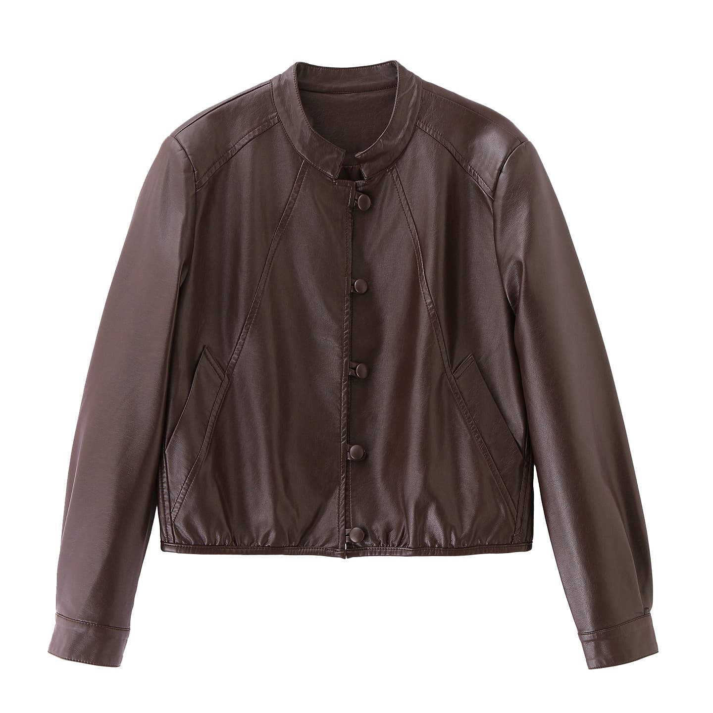 PIERRE CARDIN Коричневый Женские Кожаные куртки - изображение 1