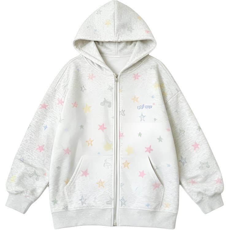 SHIBU 8815 PENTAGON Сердце с принтом Пальто Цвет на изображении Kids Толстовки - изображение 1