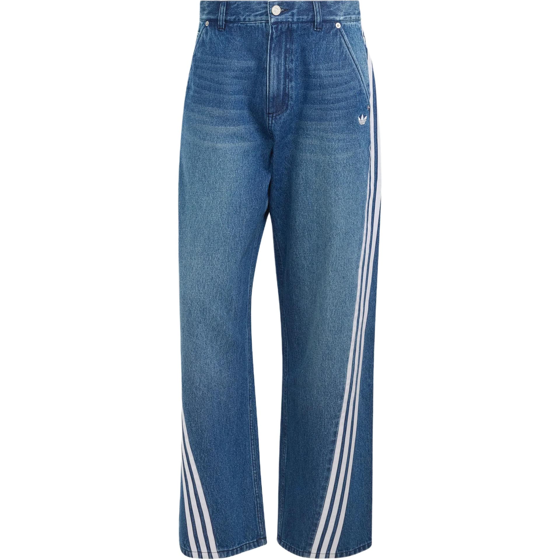 Штаны Adidas Originals ADILENIUM Синий Мужской Джинсы - изображение 1