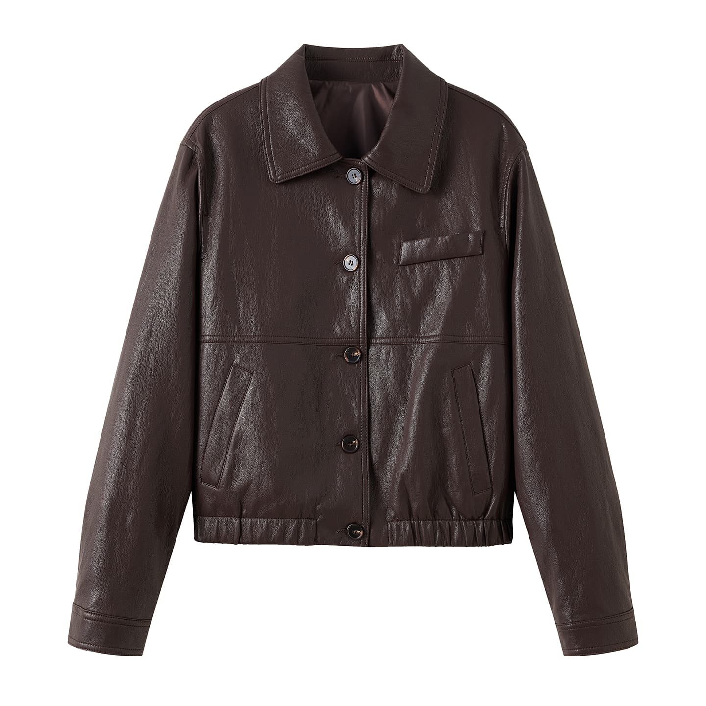 PIERRE CARDIN Кофе Женские Кожаные куртки - изображение 1