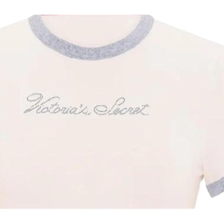 Футболка Victoria's Secret Экрю Женские T-рубашки - изображение 2