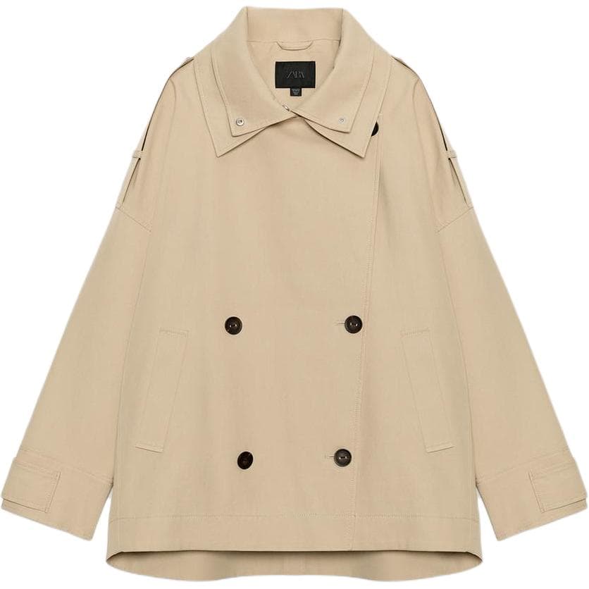 zara Светло-коричневый Желтый Женские Тренч - изображение 2