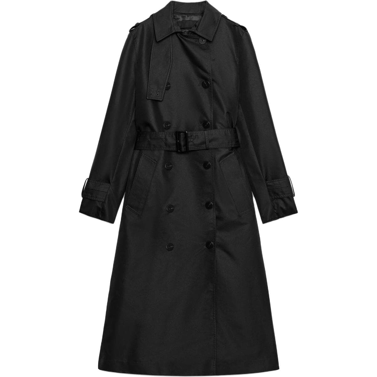 zara ZW Черный Женские Тренч - изображение 1