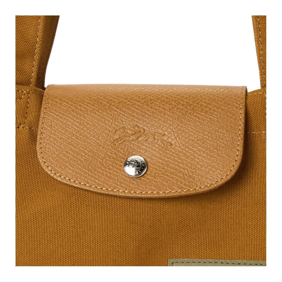 Мини-сумка LONGCHAMP X Caroline Hélain Коллаборация Ткань с коровьей кожей Сумки через плечо Женские Карамель - изображение 5
