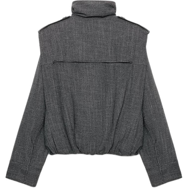 Куртка zara ZW Темно-серый Женские Куртки - изображение 2