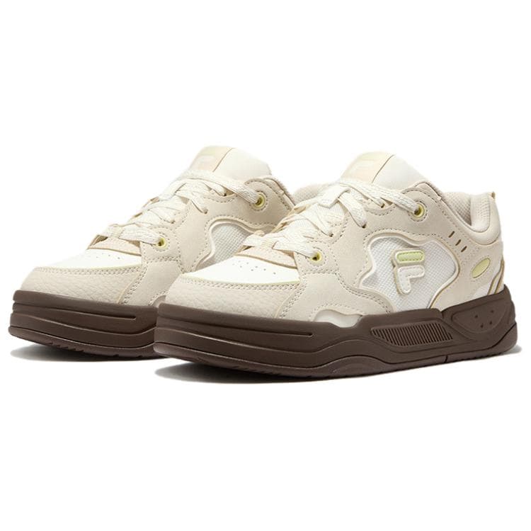 Кроссовки FILA FUSION BANK 2 DX Cool Skate Shoes 2 Скейтбордические кеды Low Топ Молочный белый Миндально-молочный белый Женские - изображение 3