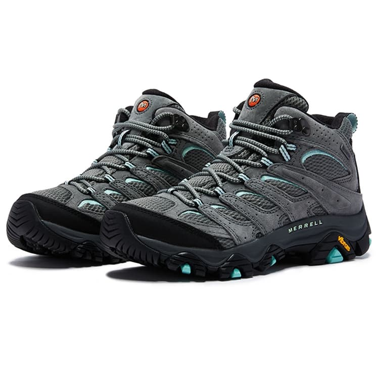 Кроссовки MERRELL MOAB 3 MID Топ Альпинистское приключение Обувь Женские Серо-голубой - изображение 2