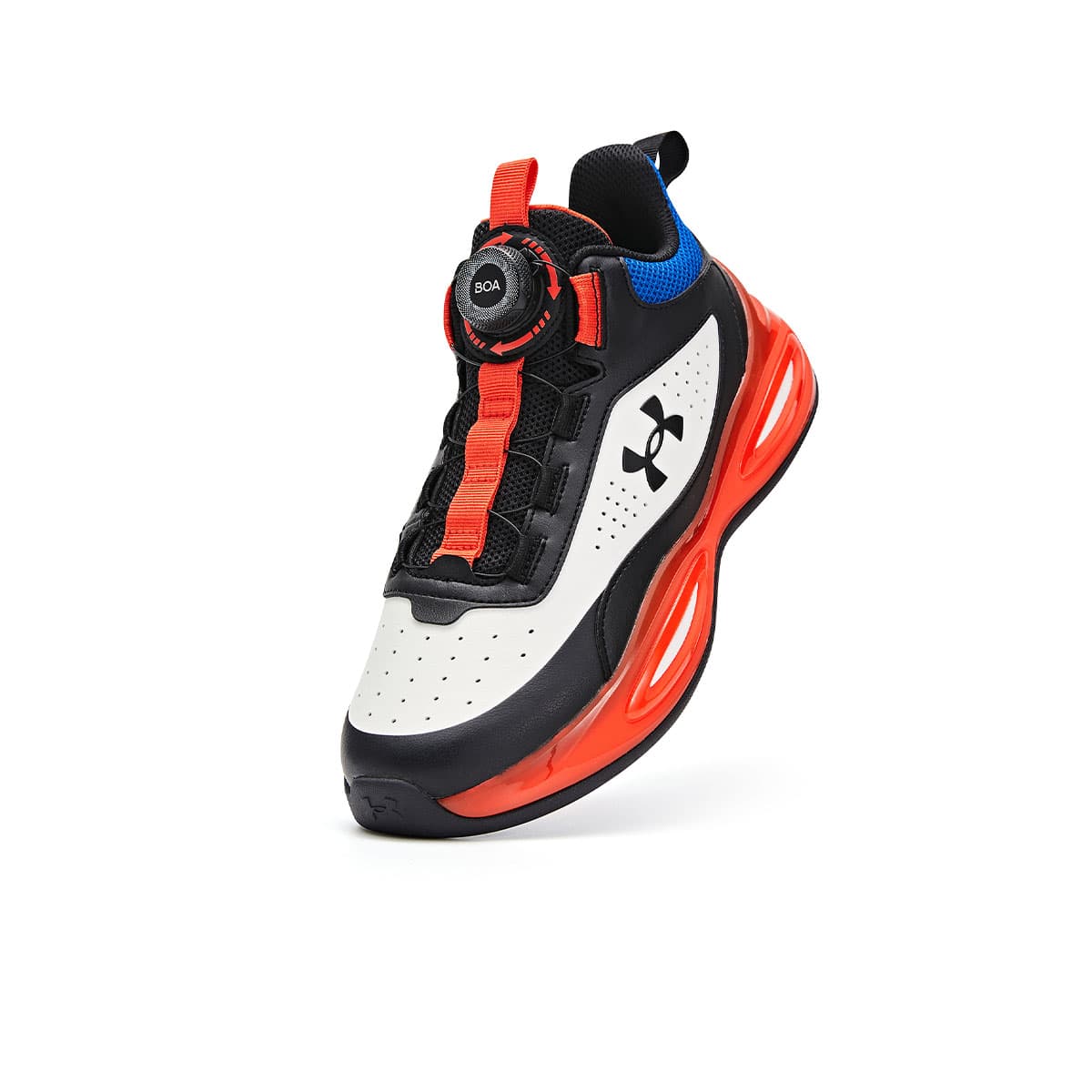 Кроссовки для баскетбола Under Armour Comprehensive Training Детские баскетбольные кроссовки MID Топ Белый черный Kids - изображение 4