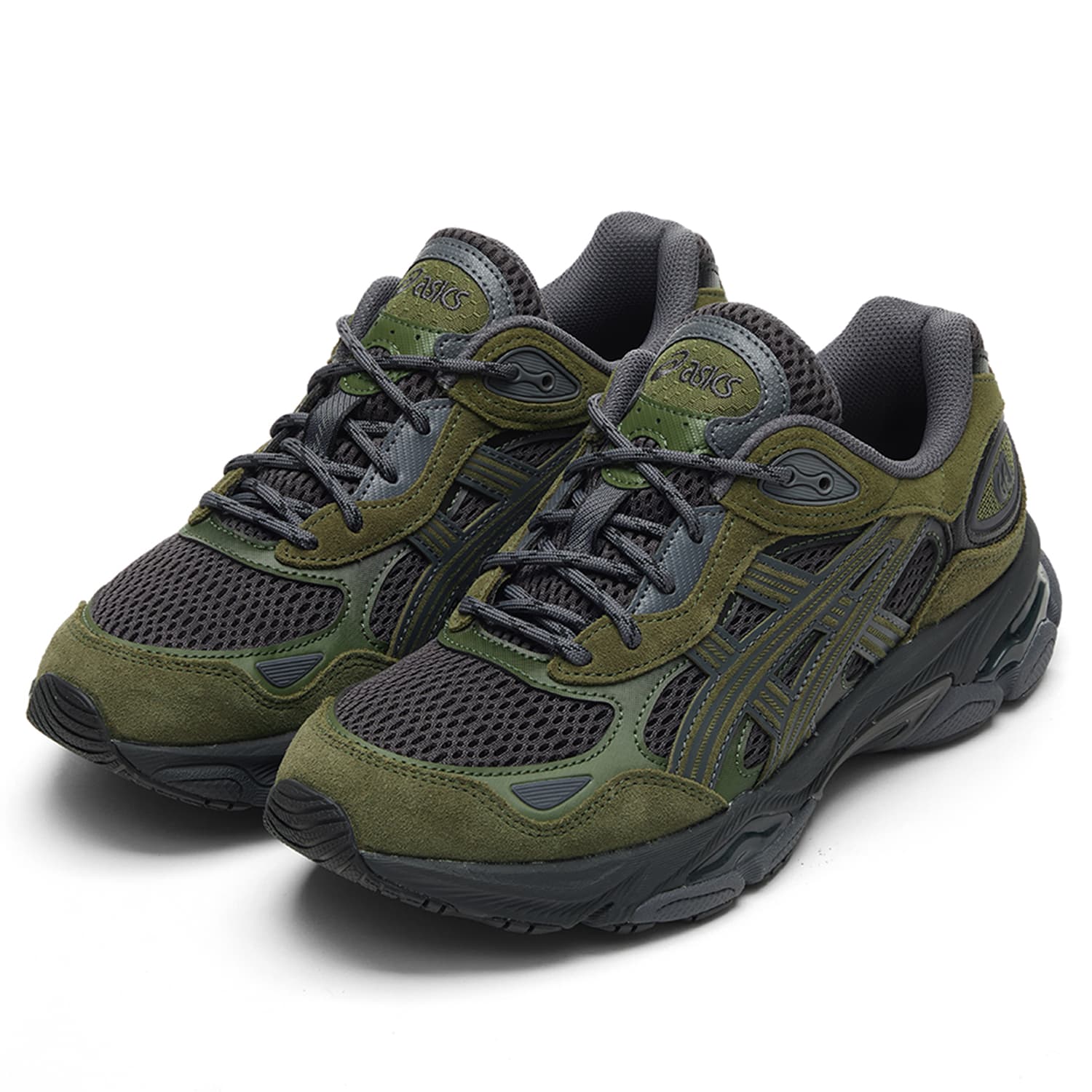 Кроссовки для бега ASICS Гель NYC 2,0 Беговые кроссовки Low Топ Темно-серый Зеленый Унисекс - изображение 7