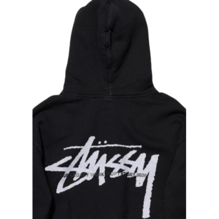 Худи Stussy OUR LEGACY Окрашенный Черный Унисекс Толстовка - изображение 3