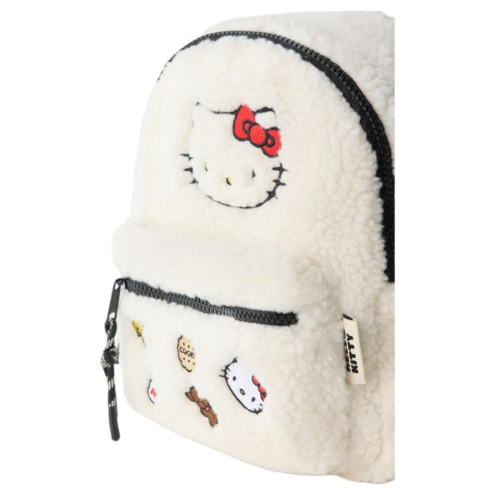 ZARA x Hello Kitty Коллаборация Мультяшный узор Полиэстер Полиэстерный Рюкзак Детский Белый - изображение 6