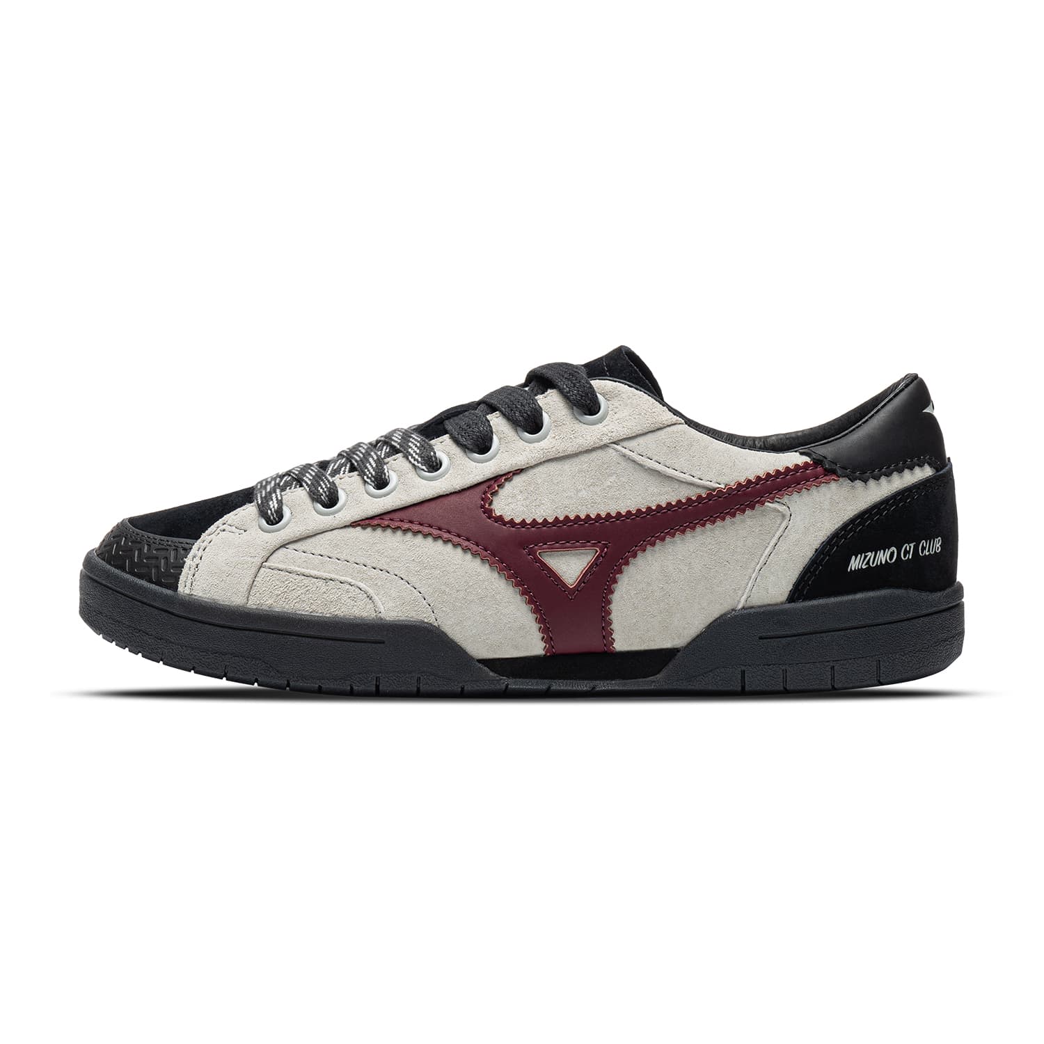 Кроссовки Mizuno CT CLUB Скейтборд Кроссовки Низкий Топ Parrot Серый Обезьяна Шнурок Черный Бордовый Унисекс - изображение 1