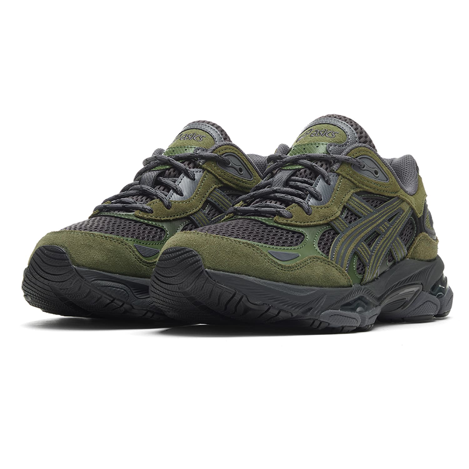 Кроссовки для бега ASICS Гель NYC 2,0 Беговые кроссовки Low Топ Темно-серый Зеленый Унисекс - изображение 6