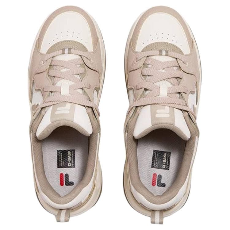 Кроссовки FILA FUSION BANK 2 DX Cool Skate Shoes 2 Скейтбордические кеды Low Топ Винтажный белый Кочевник Коричневый Мужской - изображение 4