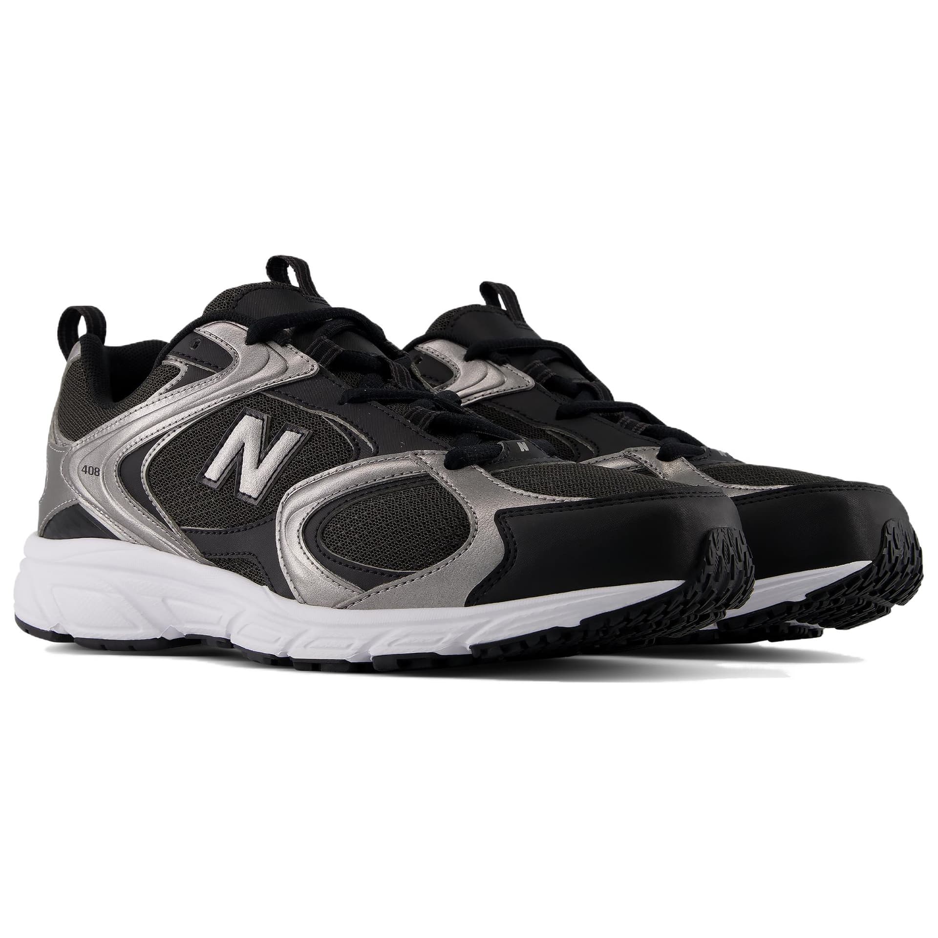 Кроссовки для бега new balance 408 Беговые кроссовки Low Топ Черный мужской - изображение 3