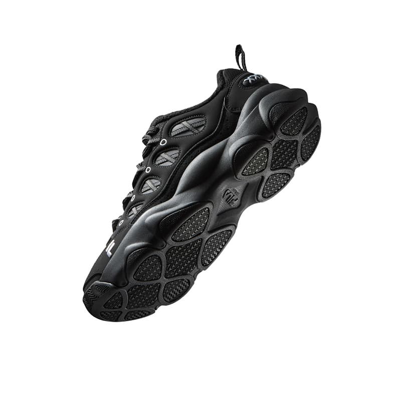Кроссовки для бега FILA FUSION WATERBEAR Беговые кроссовки Низкий Топ Черный Космический Серебряный Мужской - изображение 6