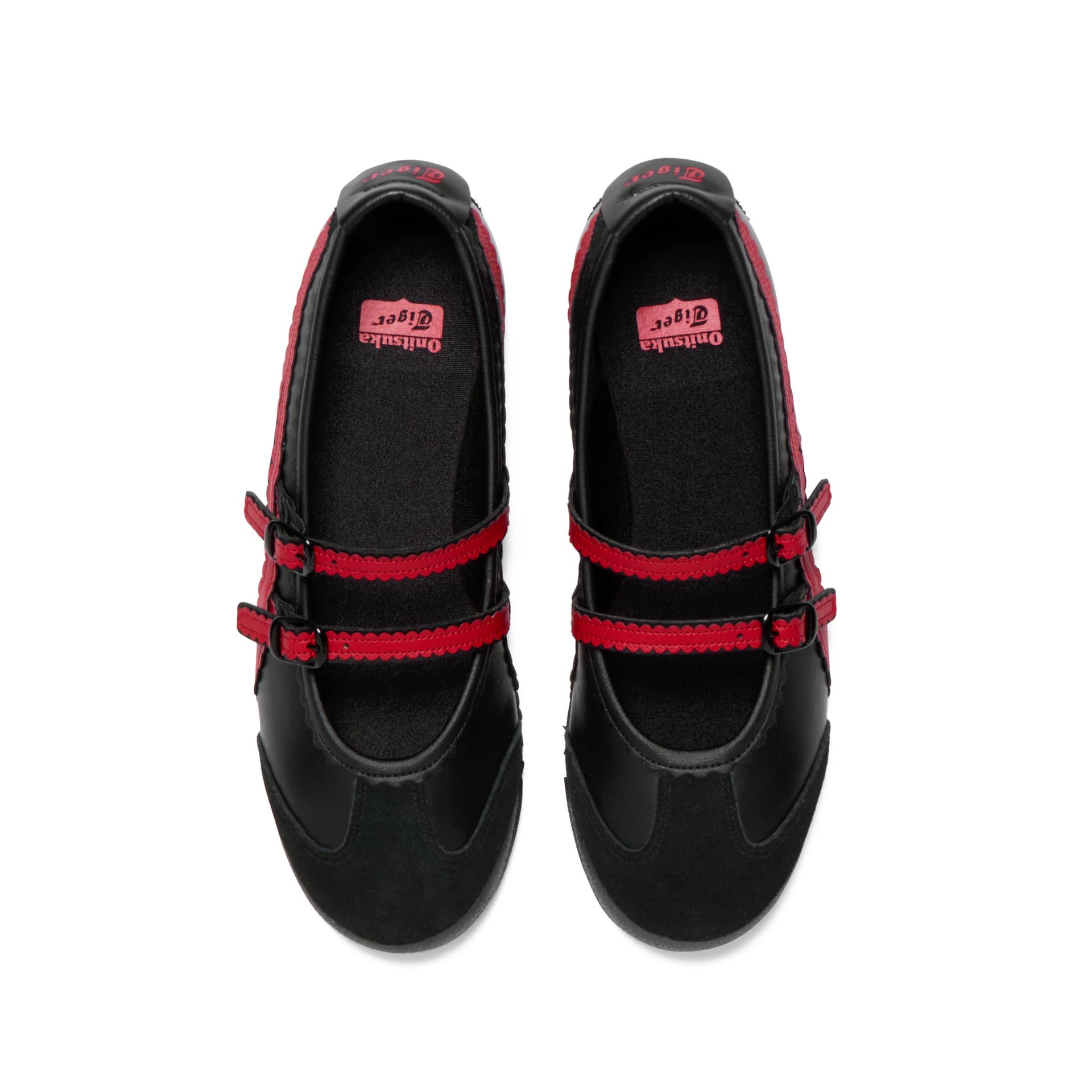 Onitsuka Tiger MEXICO 66 TGRS Туфли Мэри Джейн Low Топ Черный Красный Унисекс - изображение 5