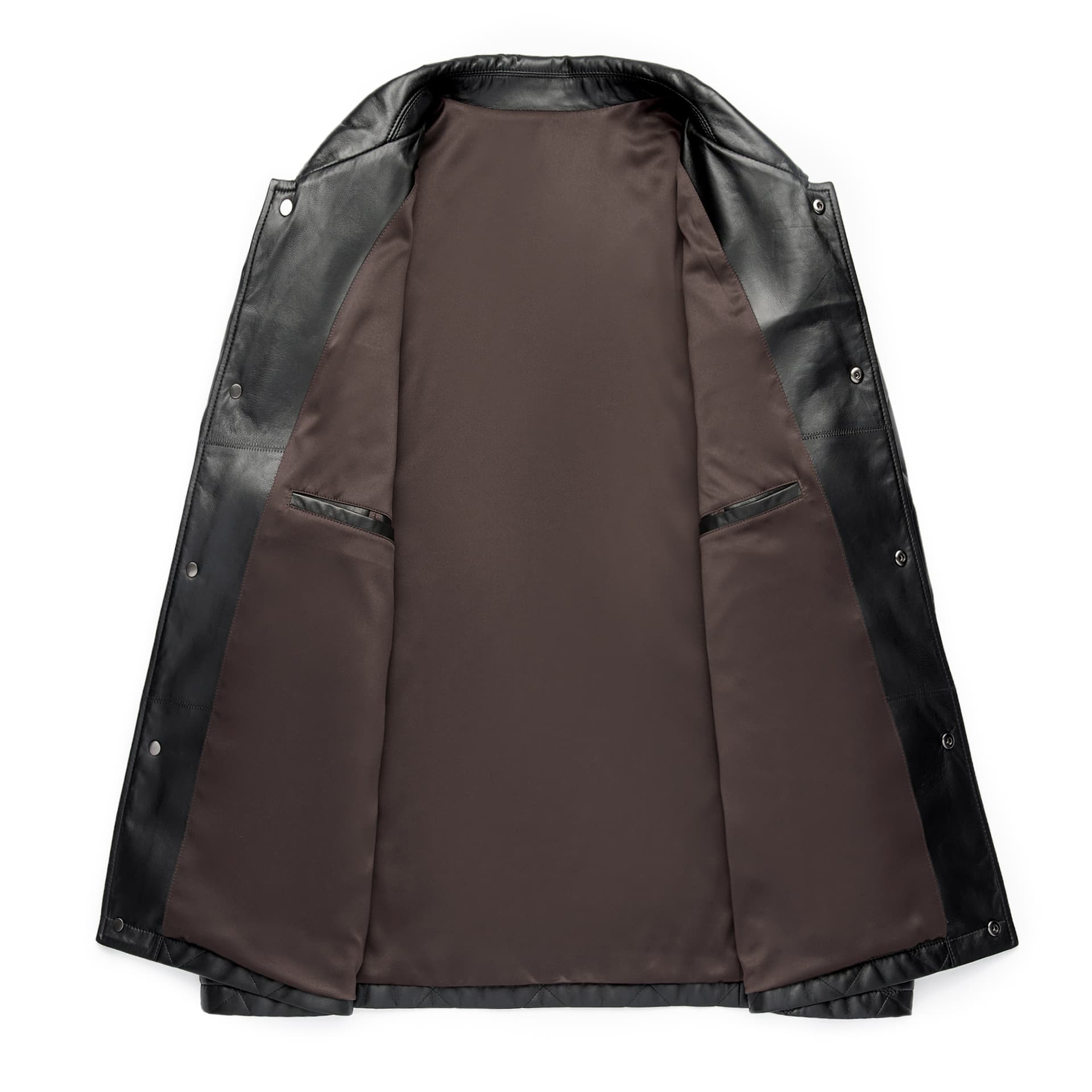 Кожаная куртки PIERRE CARDIN Черный мужской Кожаные куртки - изображение 3
