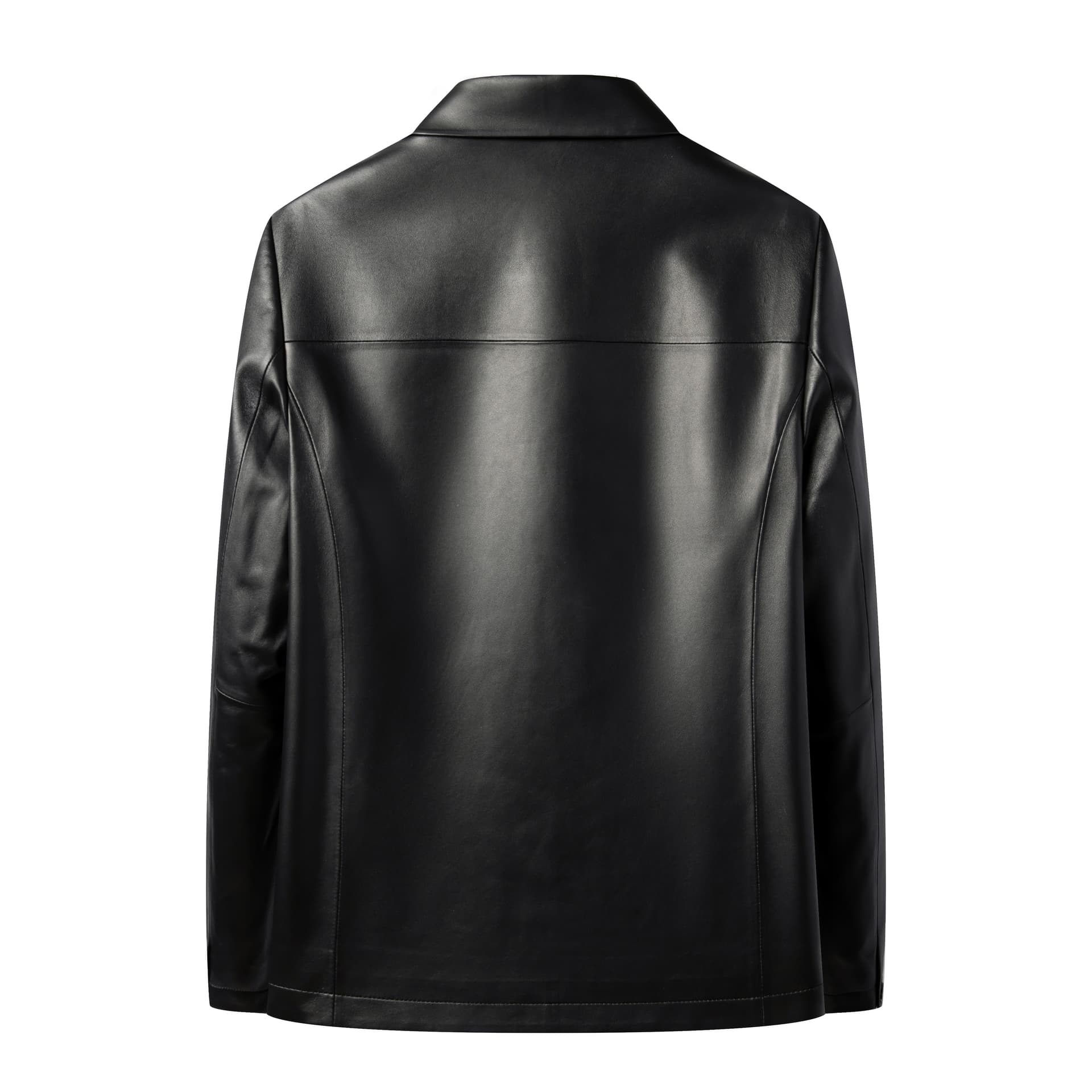 Кожаная куртки PIERRE CARDIN Черный мужской Кожаные куртки - изображение 2