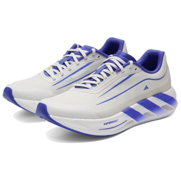 Кроссовки для бега Adidas HYPERBOOST Беговые кроссовки Low Топ Белый и синий цвет Унисекс - изображение 2
