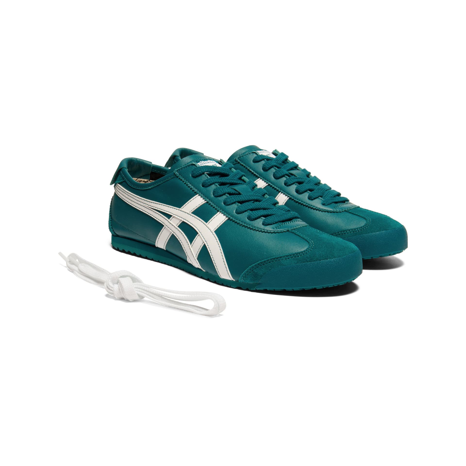 Кроссовки Onitsuka Tiger Mexico 66 Повседневная обувь Унисекс Зеленый Белый - изображение 3