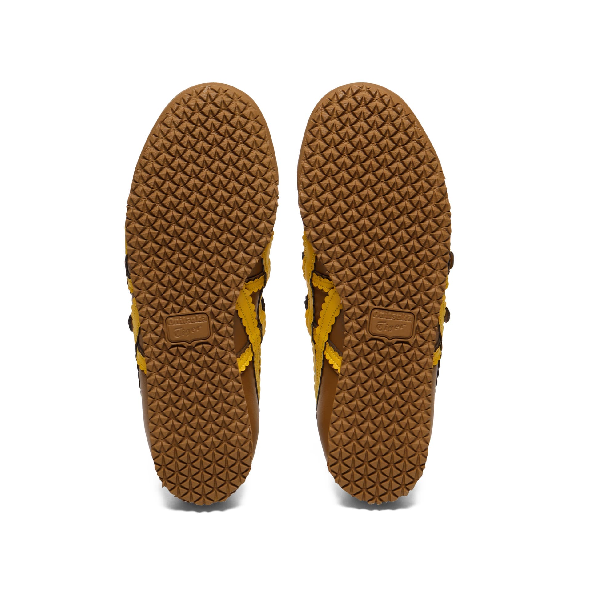Onitsuka Tiger MEXICO 66 TGRS Туфли Мэри Джейн Низкие Топ Коричневый Желтый Унисекс - изображение 7