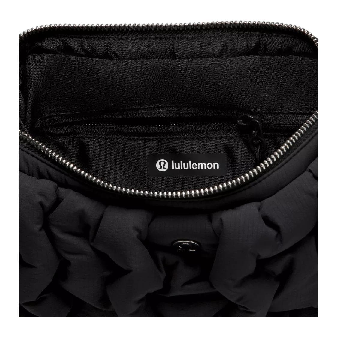 Сумка через плечо Lululemon Нейлон Сумки кросс-боди Унисекс Черный серебристый - изображение 3