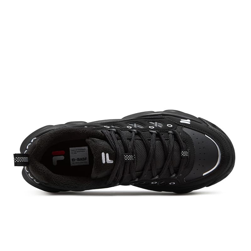 Кроссовки для бега FILA FUSION WATERBEAR Беговые кроссовки Низкий Топ Черный Космический Серебряный Мужской - изображение 4