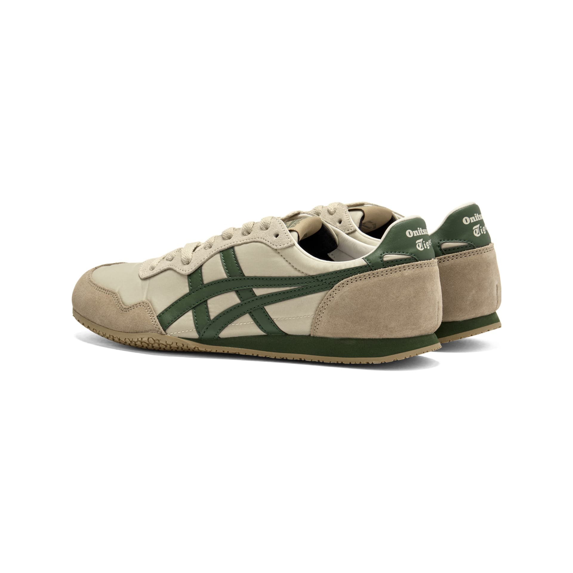 Кроссовки Onitsuka Tiger SERRANO Повседневная обувь Унисекс Бежевый зеленый - изображение 4