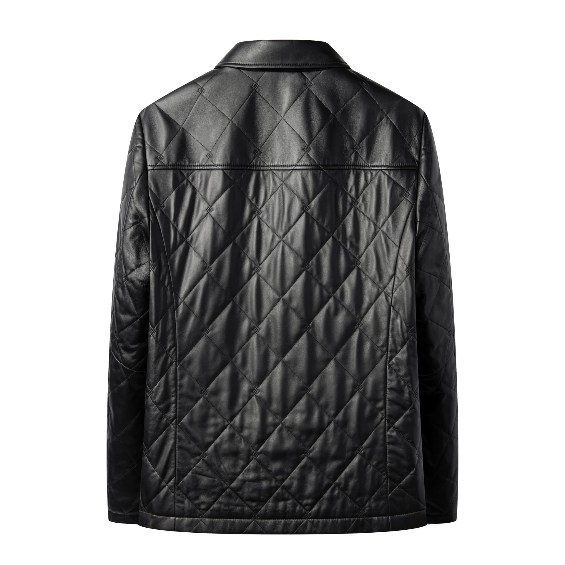 Кожаная куртки PIERRE CARDIN Черный мужской Кожаные куртки - изображение 2