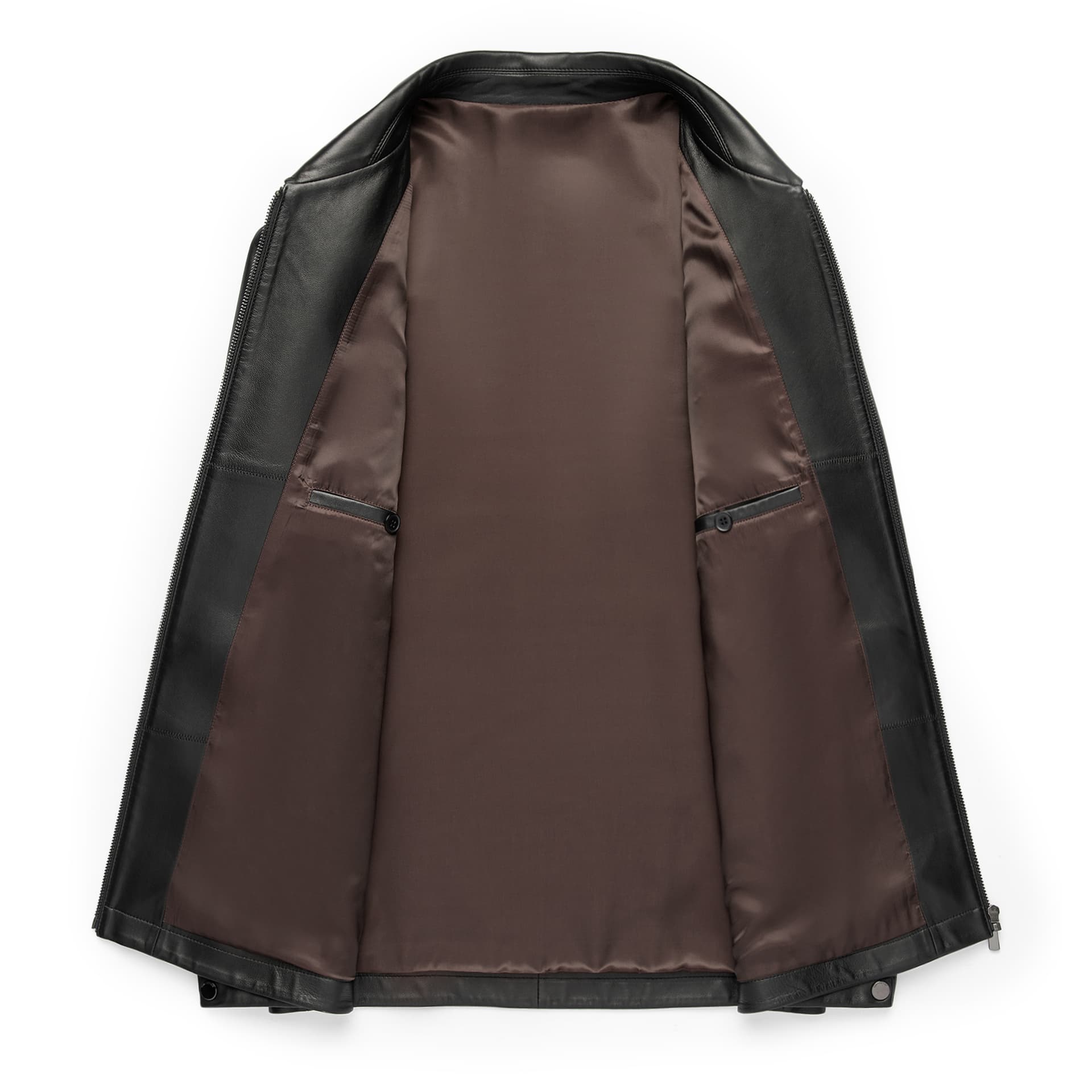 Кожаная куртки PIERRE CARDIN Черный мужской Кожаные куртки - изображение 3