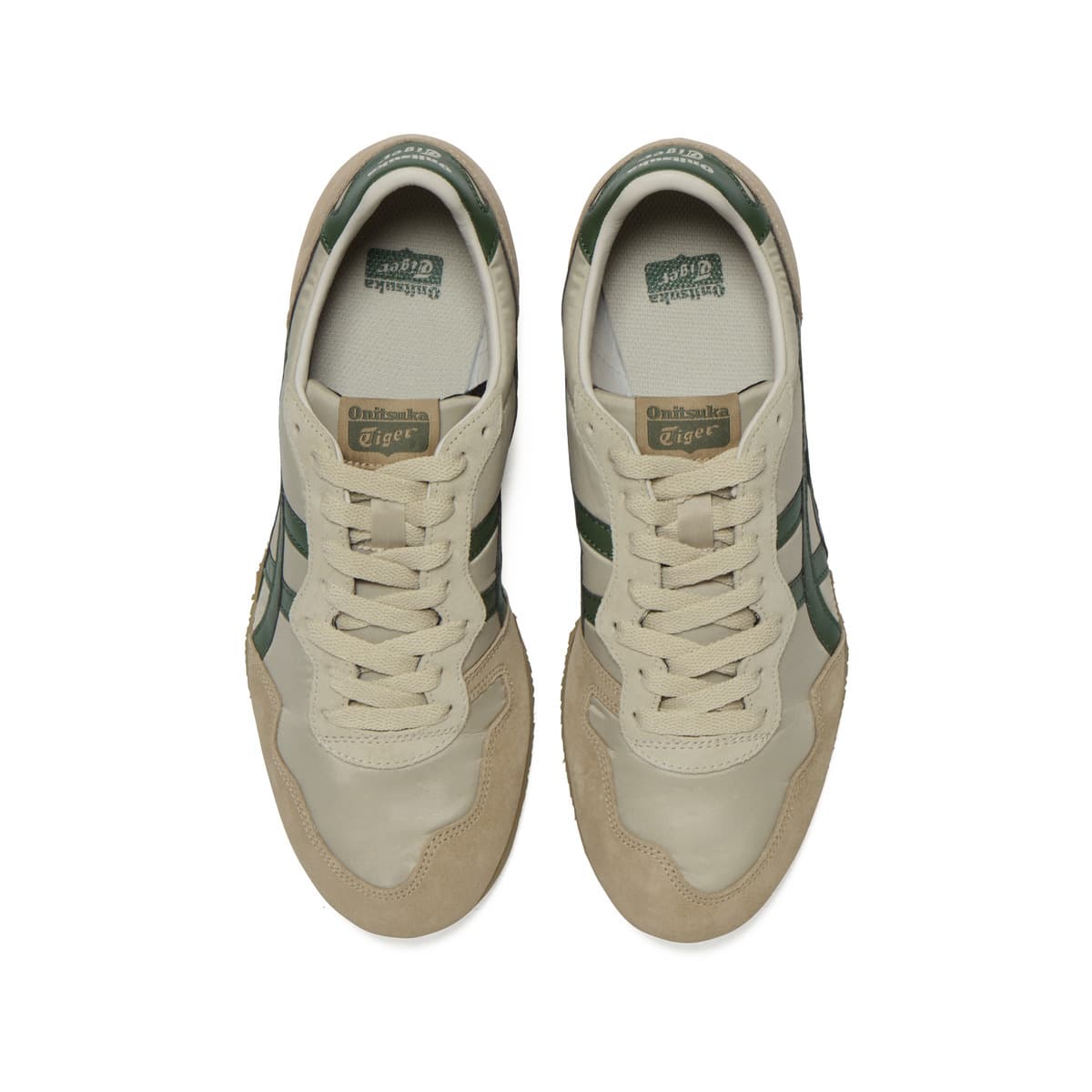 Кроссовки Onitsuka Tiger SERRANO Повседневная обувь Унисекс Бежевый зеленый - изображение 5