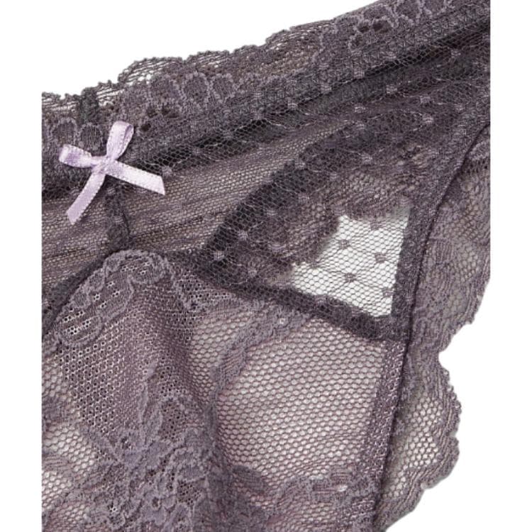 Трусы Victoria's Secret Стринг Женский 1 Упаковка Фиолетовый Серый - изображение 2