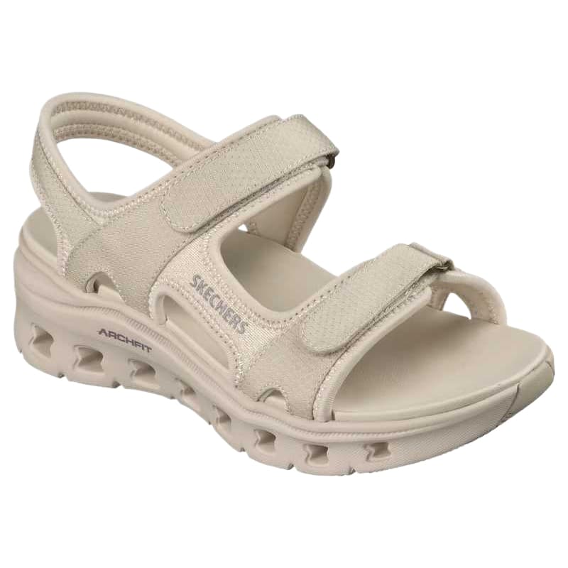 Сандалии с ремешком Skechers Arch Fit Glide STEP Beach Sandals Natural NAT Women's - изображение 3