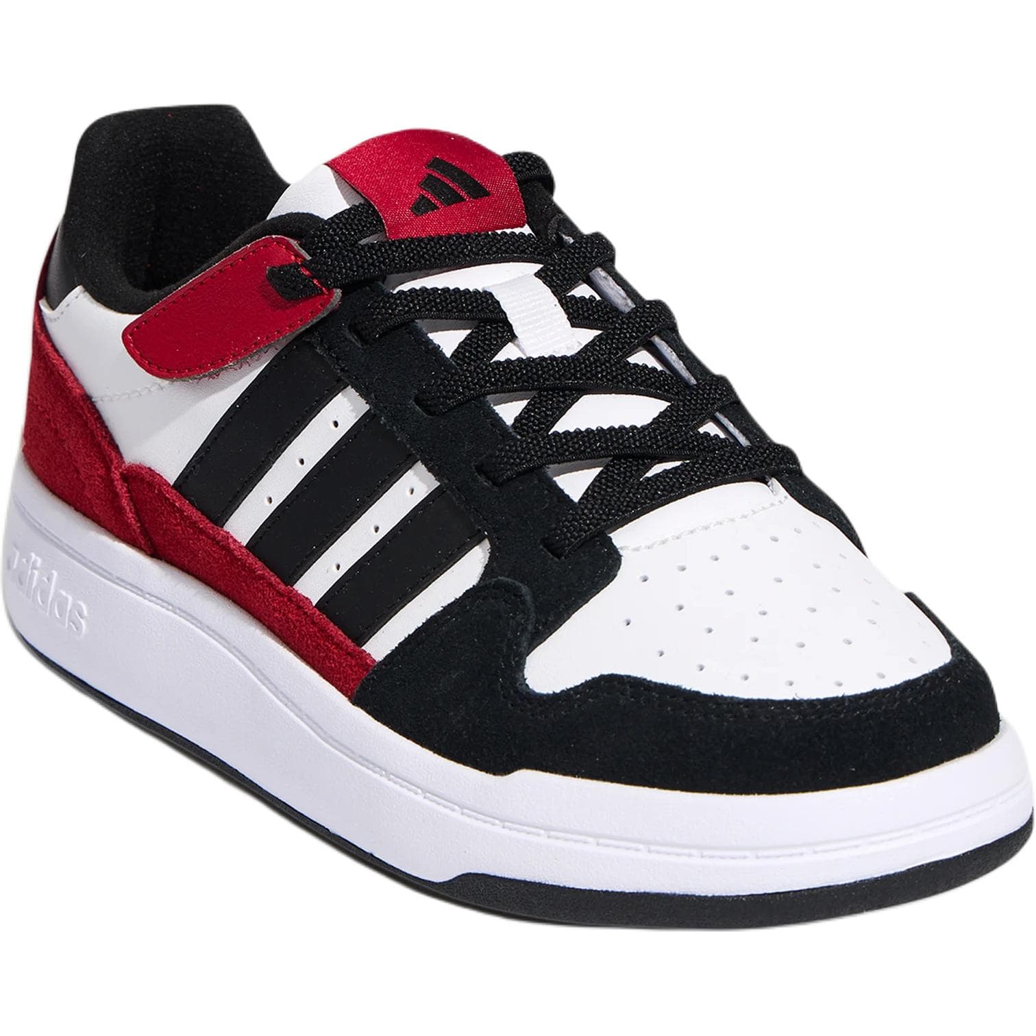 Кроссовки Adidas COMFICOURT Детский Скейтбординг Обувь Low Топ Черный белый красный Kids - изображение 3