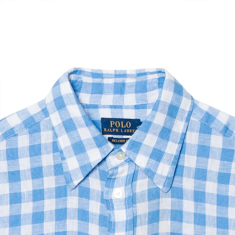 Блузка Polo Ralph Lauren Рубашка свободного кроя женская синяя - изображение 4