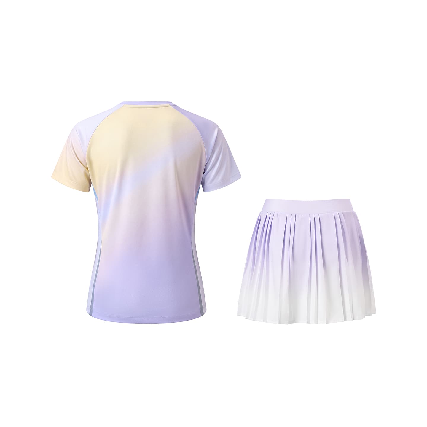 Kawasaki Set Magic Flowers (Gradient Purple Top + Gradient Purple Bottom) Женская Бадминтон Топы и Футболки - изображение 2