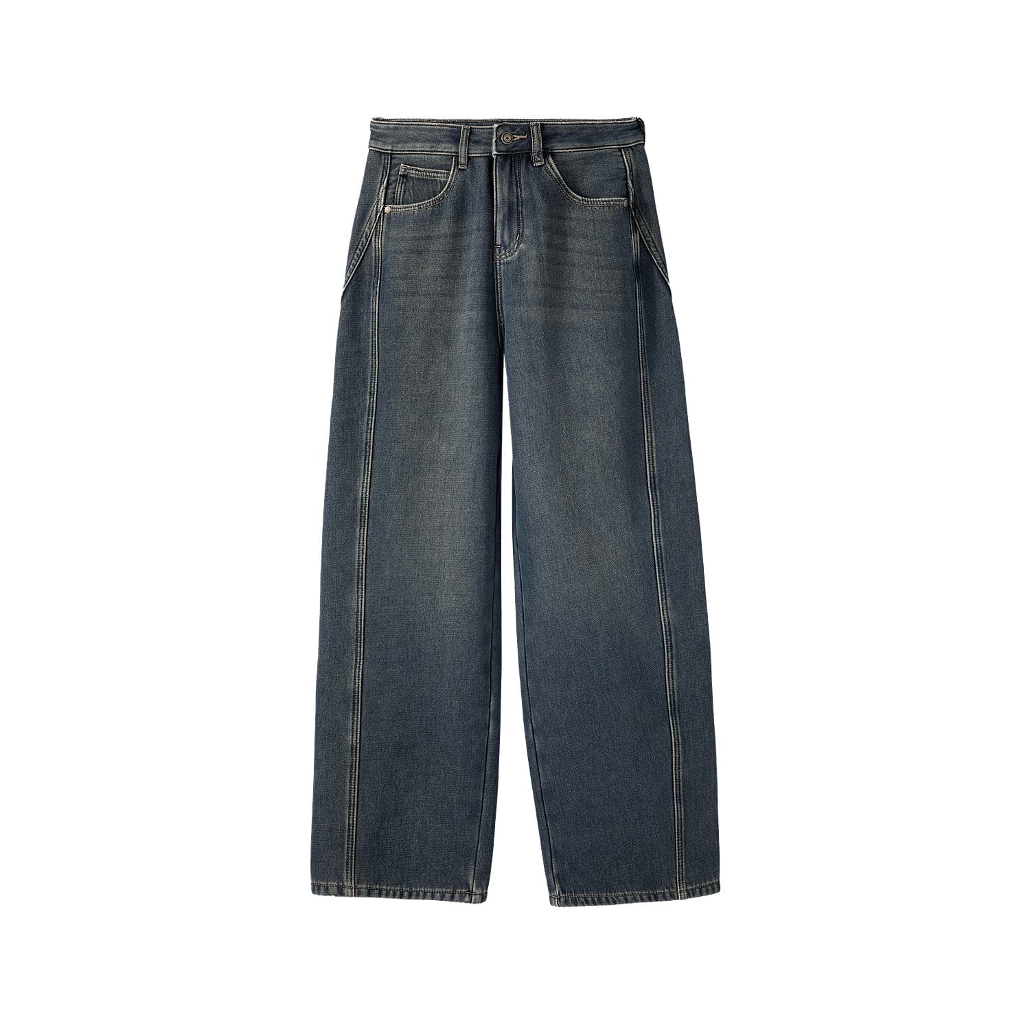 Джинсы HLA Синий Серый DENIM GRADIENT (DEEP) Y9 Женские Джинсы - изображение 1