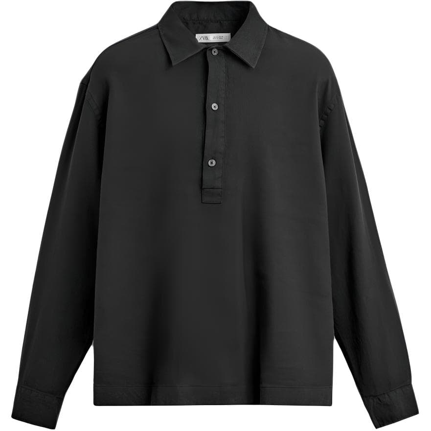 Поло zara Угольный Мужской Поло - изображение 1