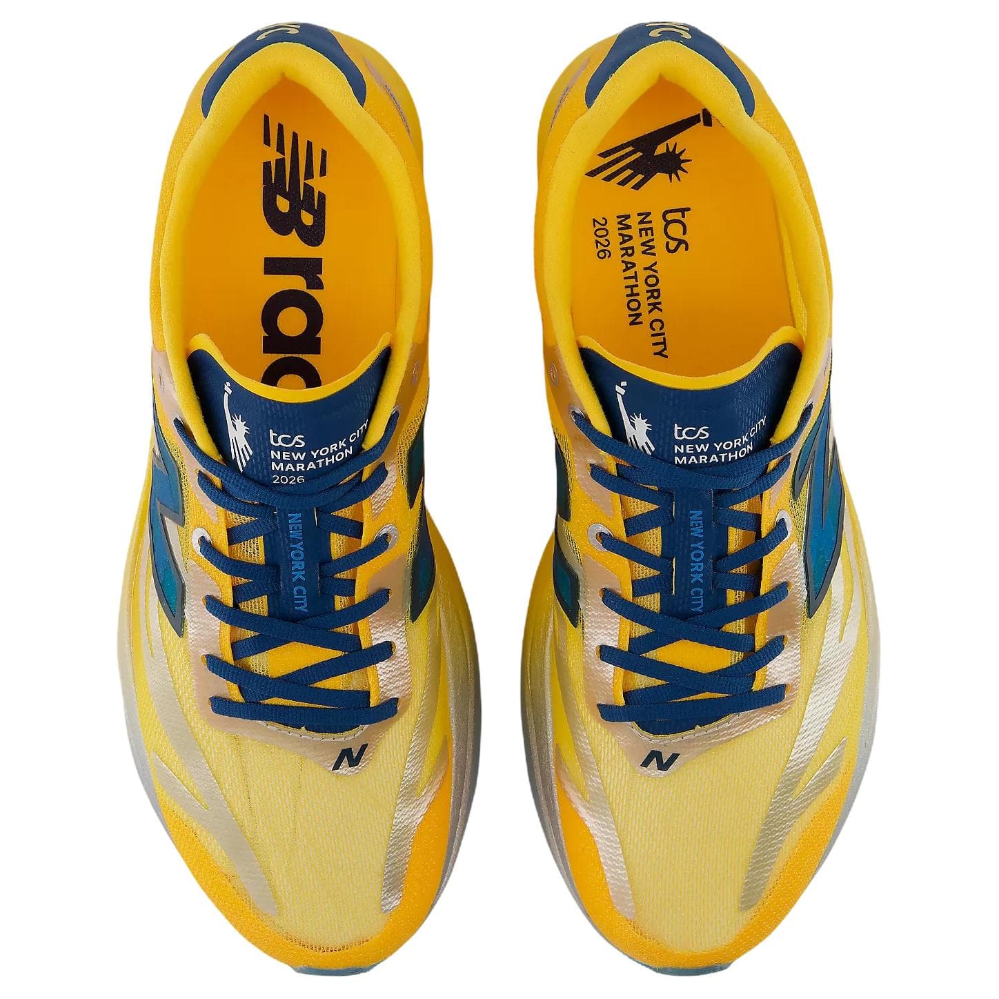 Кроссовки для бега new balance SuperComp Elite v6 Беговые кроссовки Low Топ Желтый Женские - изображение 4