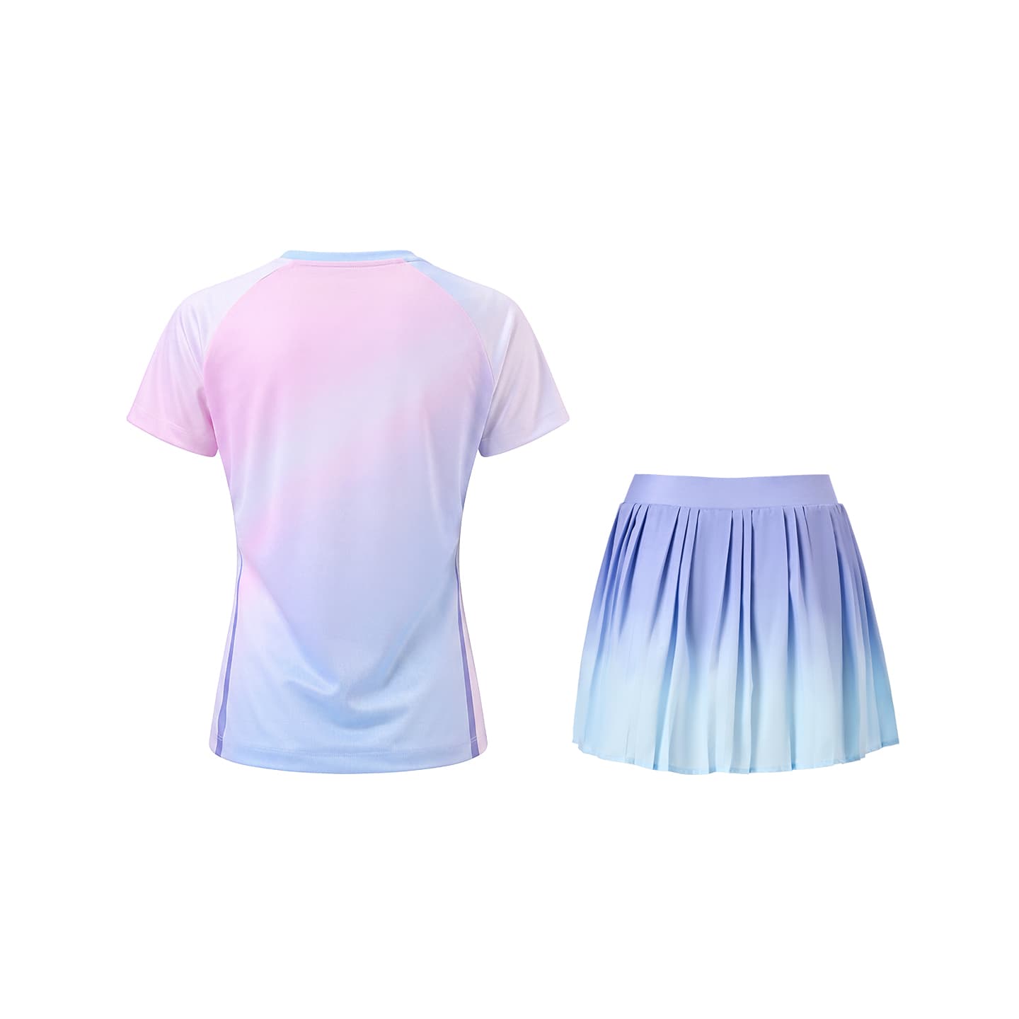 Kawasaki Set Magic Flowers (Gradient Blue Top + Gradient Blue Bottom) Женская Бадминтон Топы и Футболки - изображение 2