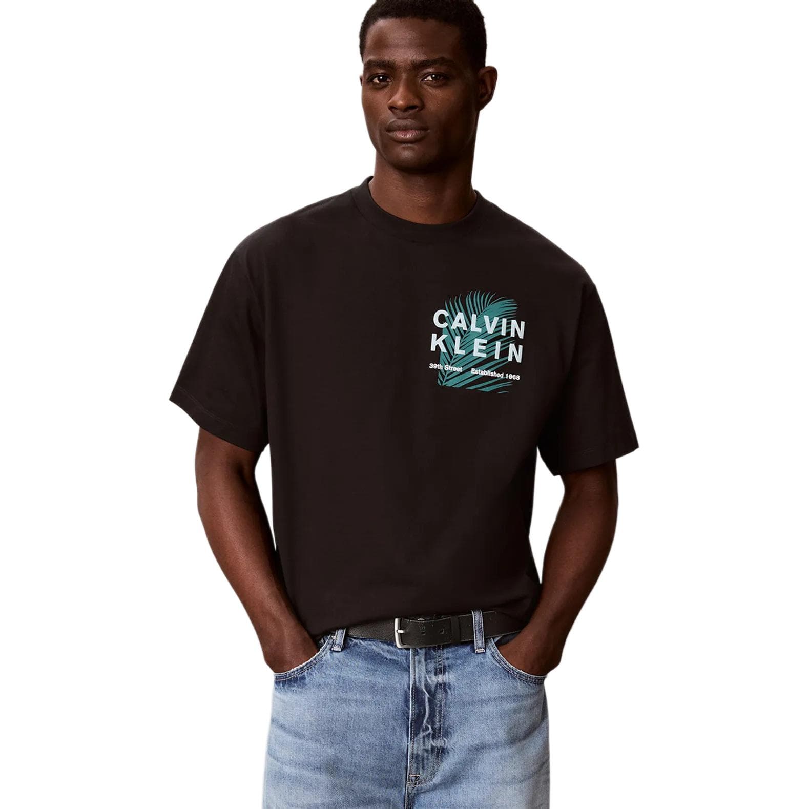 Футболка Calvin Klein Черные Мужские T-Рубашки - изображение 1