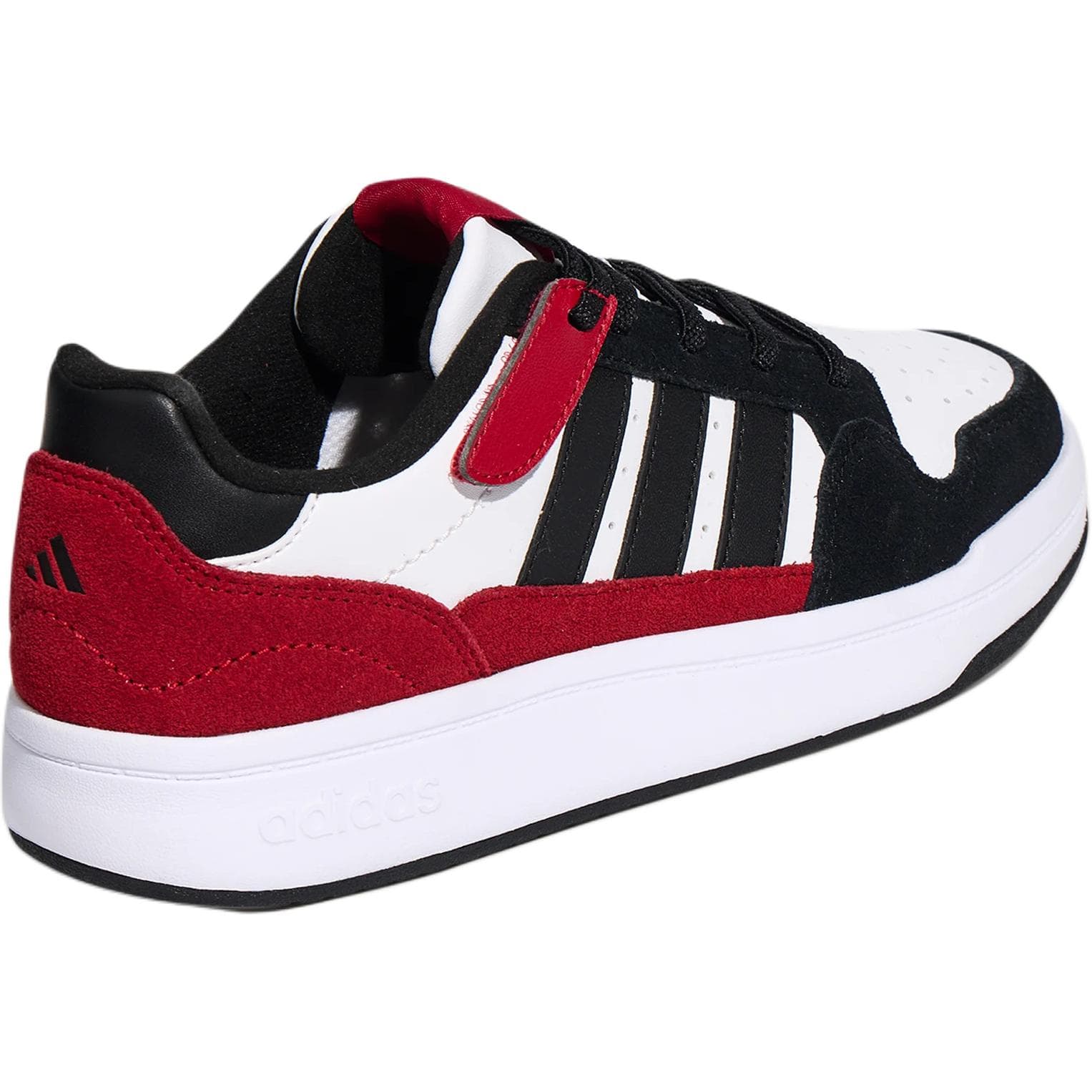 Кроссовки Adidas COMFICOURT Детский Скейтбординг Обувь Low Топ Черный белый красный Kids - изображение 4