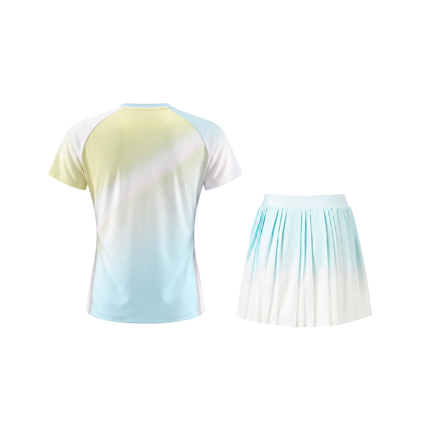 Kawasaki Set Magic Цветы (Gradient Yellow Топ + Gradient Yellow Низ) Женские Бадминтон Топы и Футболки - изображение 2