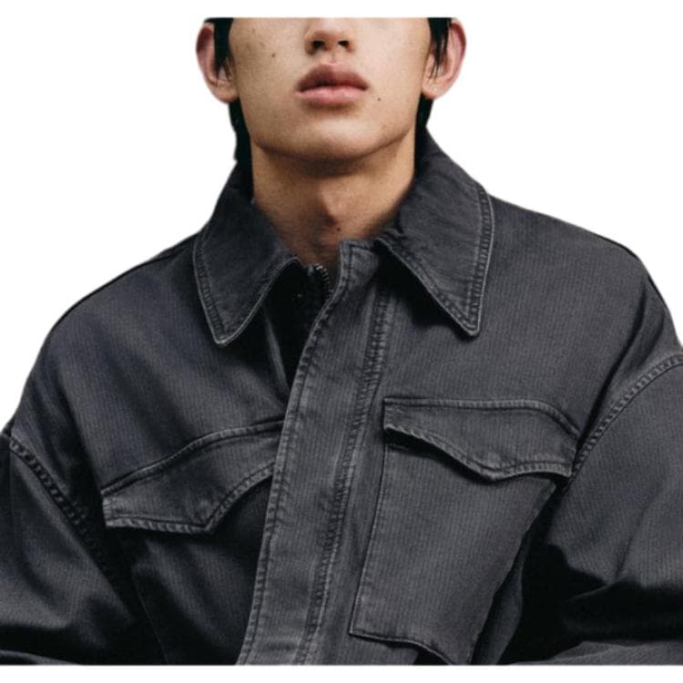 Куртка zara Освежающий вариант Индиго Мужской Парки - изображение 3