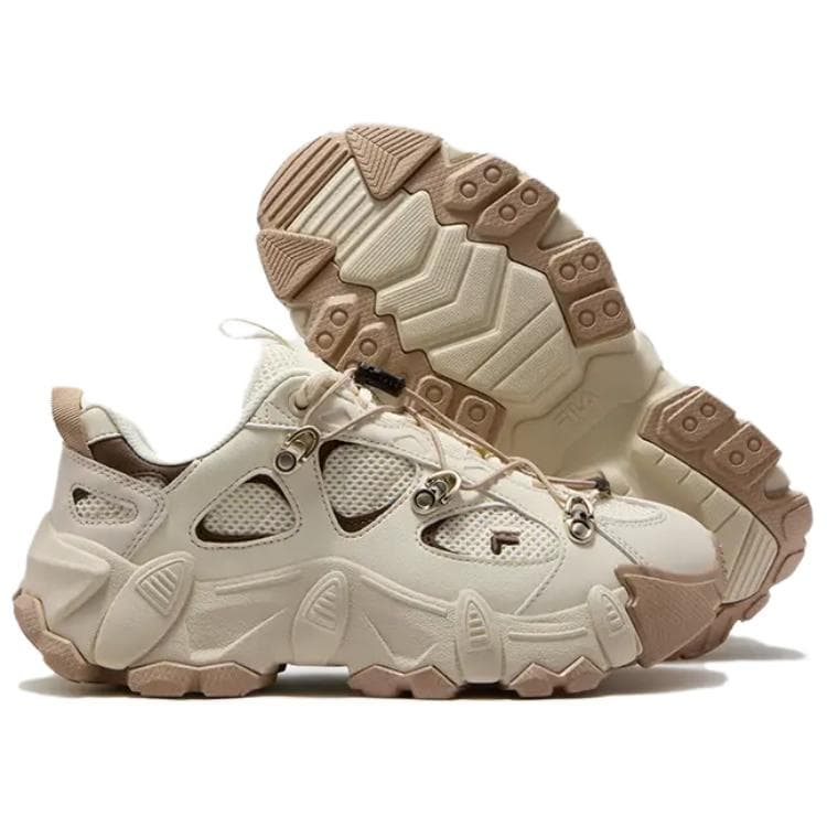 Кроссовки FILA FUSION Exocet Ii массивные кроссовки Low Top винтажный белый кофейный женский - изображение 7